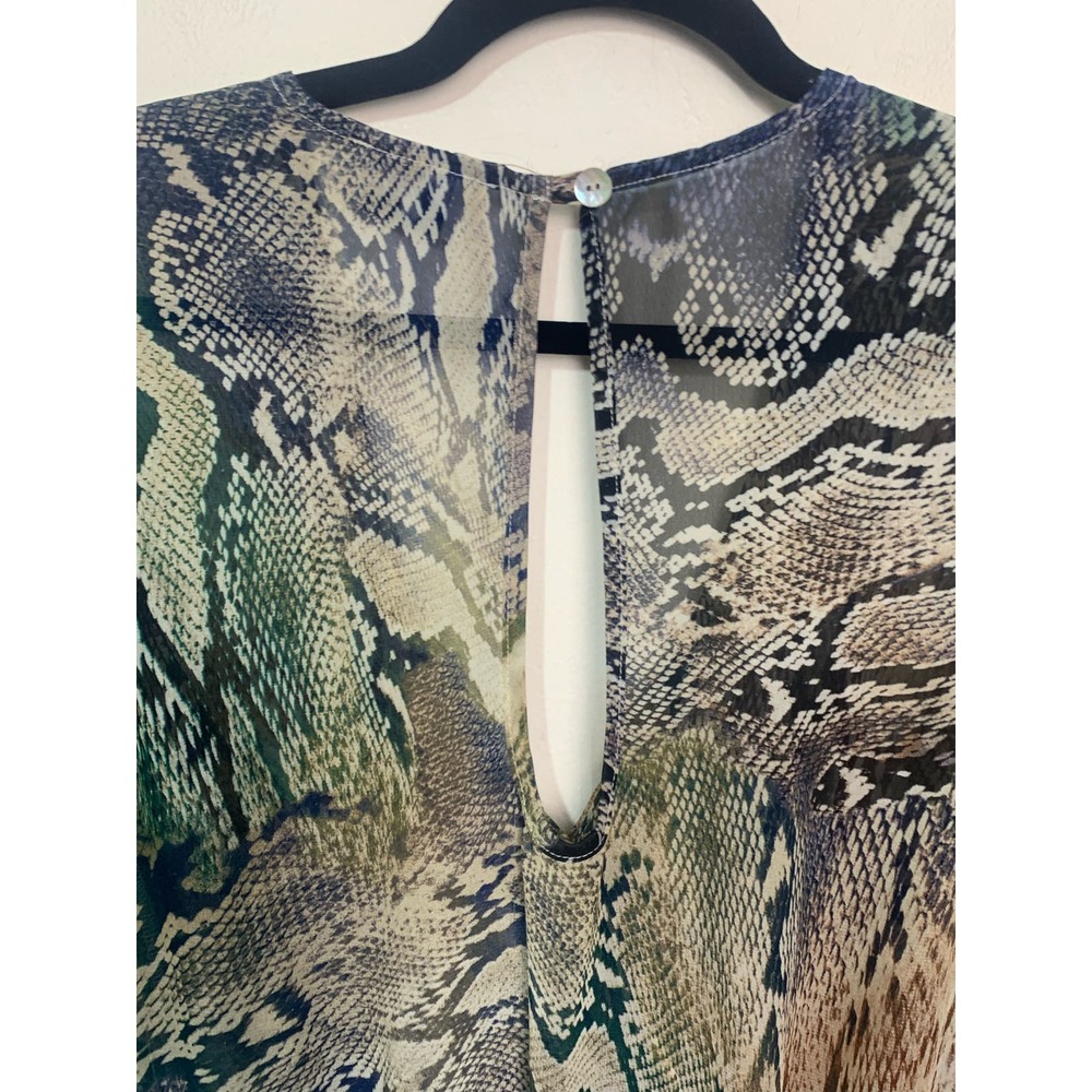 Show Me Your MuMu Rioconda Snakeskin Print‎ Rocky Romper sz XS - Picture 9 of 10